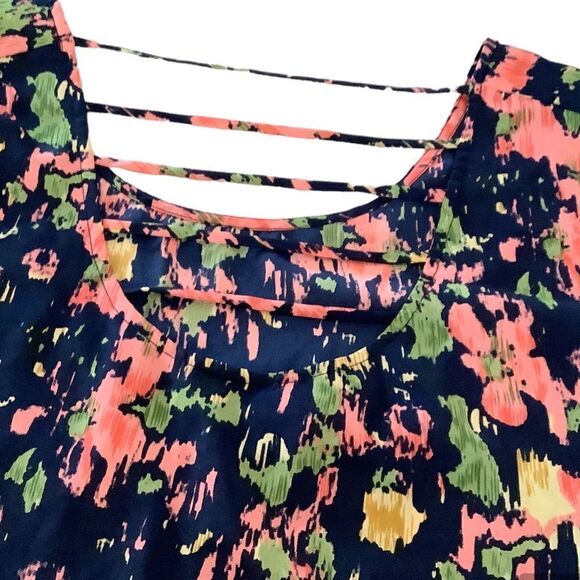 Forever 21 Caged Back Summer Blouse L - Picture 2 of 3